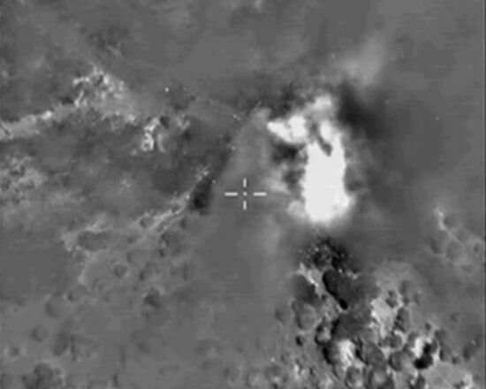 Russian Air Force destroyed ISIS weapons depots