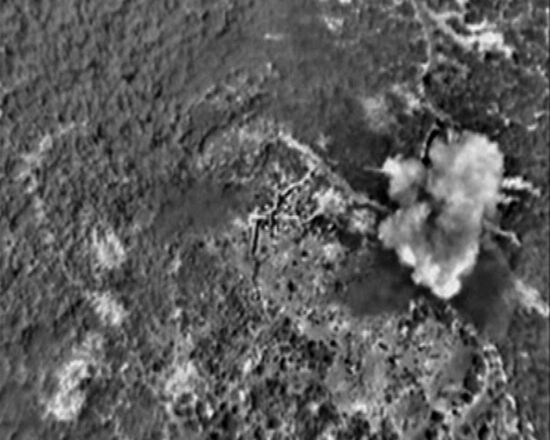 Russian Air Force destroyed ISIS weapons depots