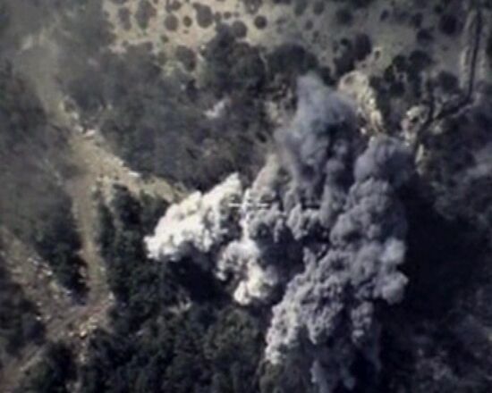 Russian Air Force destroyed ISIS weapons depots