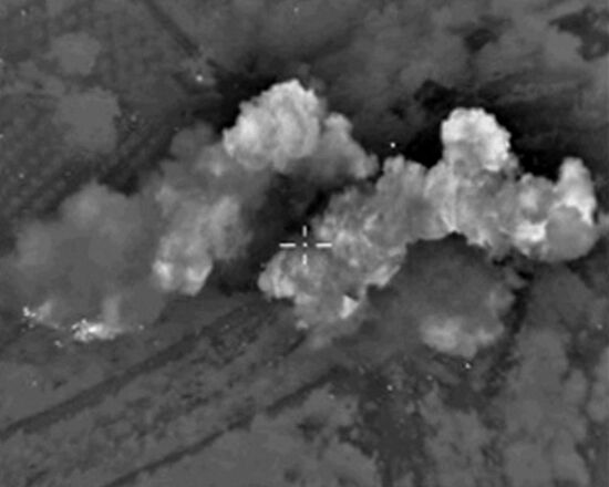 Russian Air Force destroyed ISIS weapons depots