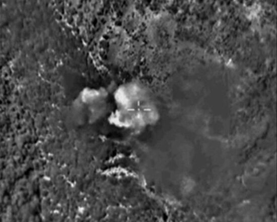 Russian Air Force destroyed ISIS weapons depots