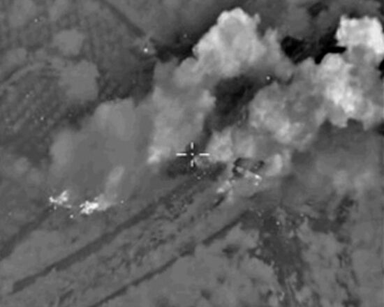 Russian Air Force destroyed ISIS weapons depots