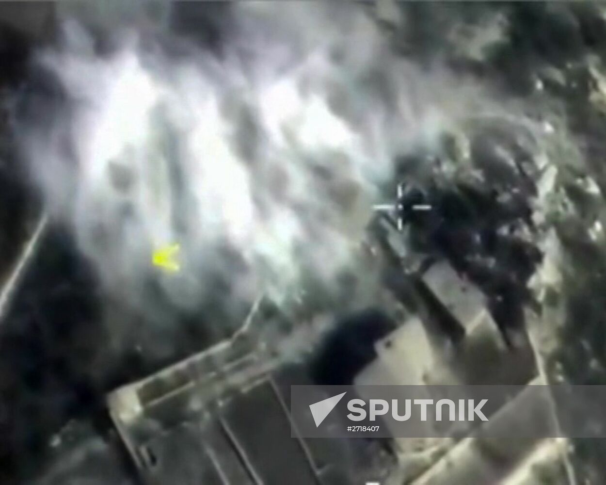 Russian Air Force destroyed ISIS weapons depots