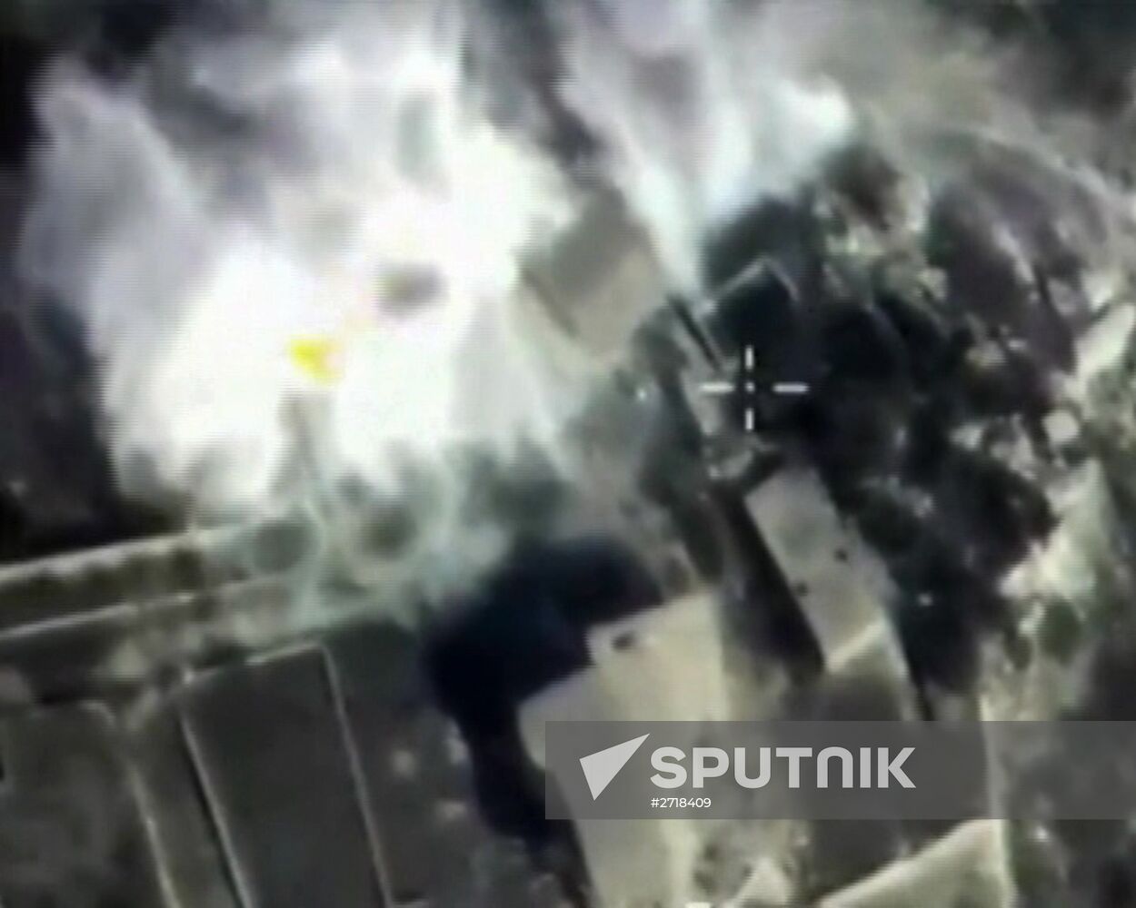 Russian Air Force destroyed ISIS weapons depots