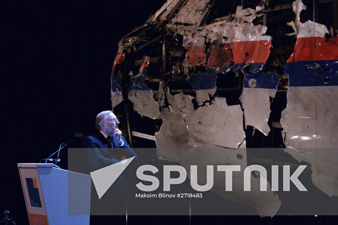 The Dutch Safety Board releases its final report into Malaysia Airlines Flight 17 disaster in Eastern Ukraine on July 17, 2014, at the Gilze-Rijen Air Base, Netherlands. Location: Netherlands. Author: Maksim Blinov. Dutch Safety Board releases report into Malaysia Airlines Flight 17 disaster