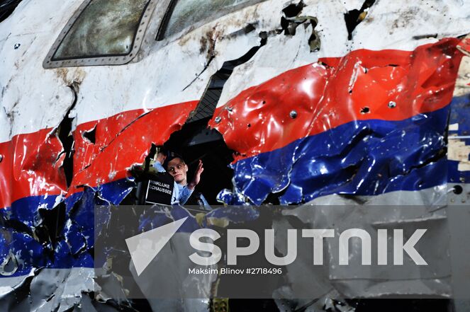 The Dutch Safety Board releases its final report into Malaysia Airlines Flight 17 disaster in Eastern Ukraine on July 17, 2014, at the Gilze-Rijen Air Base, Netherlands. Location: Netherlands. Author: Maksim Blinov. Dutch Safety Board releases report into Malaysia Airlines Flight 17 disaster