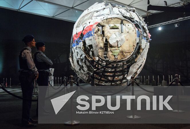 The Dutch Safety Board releases its report on the cause of the crash of Malaysia Airlines Flight 17 in Eastern Ukraine on July 17, 2014 at a Dutch military base in Gilze-Rijen. Location: Netherlands. Author: Maksim Blinov. Dutch Safety Board releases report into Malaysia Airlines Flight 17 disaster