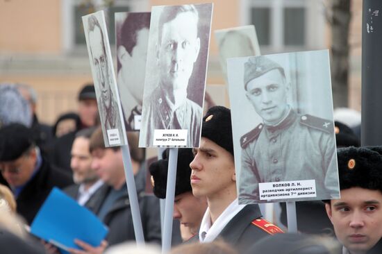 Monument to 7th Baumansky Division of People's Militia opening