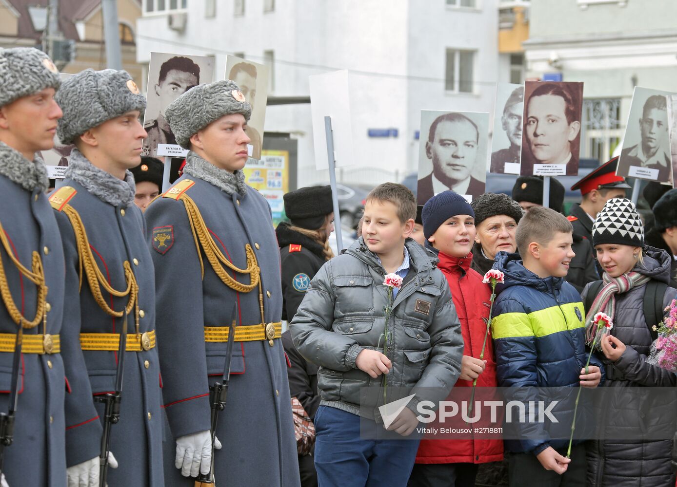 Monument to 7th Baumansky Division of People's Militia opening