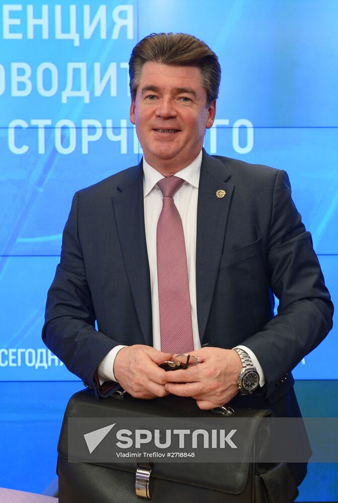 News conference with Deputy Head of the Federal Agency for Air Transport Oleg Storchevoi