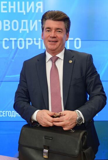 News conference with Deputy Head of the Federal Agency for Air Transport Oleg Storchevoi