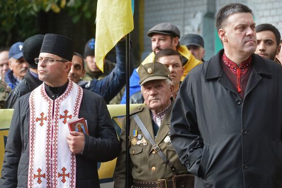 Rallies in Ukrainian cities on Ukraine Defender's Day