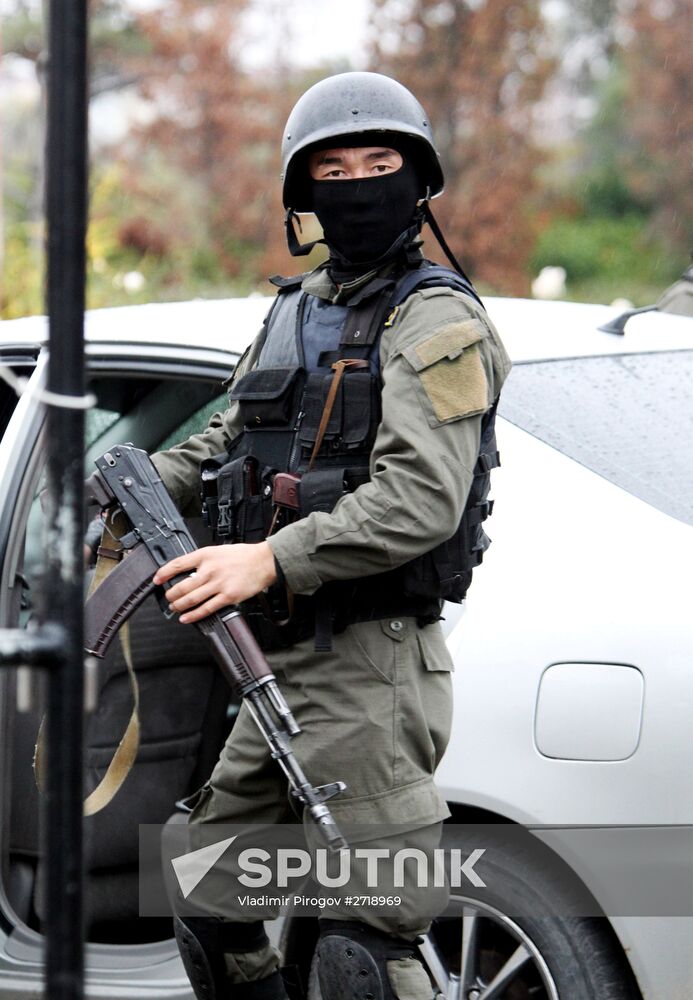 Special operation by Kirghiz law enforcement authorities in Bishkek