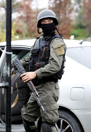 Special operation by Kirghiz law enforcement authorities in Bishkek