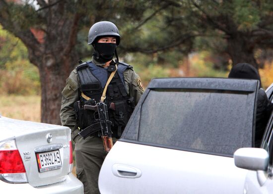 Special operation by Kirghiz law enforcement authorities in Bishkek