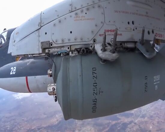 Russian Aerospace Force conduct pinpoint air strikes in Syria