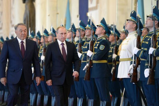 President Vladimir Putin's visit to Kazakhstan