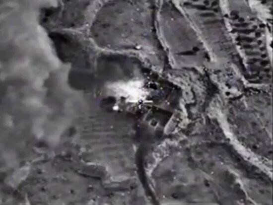 Russian Aerospace Forces conduct targeted air strikes on armored vehicles, fuel and lubrication materials storages