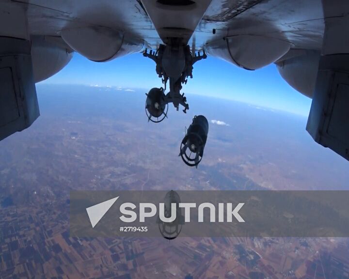 Russian Aerospace Forces conduct pinpoint air strikes on armored vehicles, fuel and lubrication materials storages
