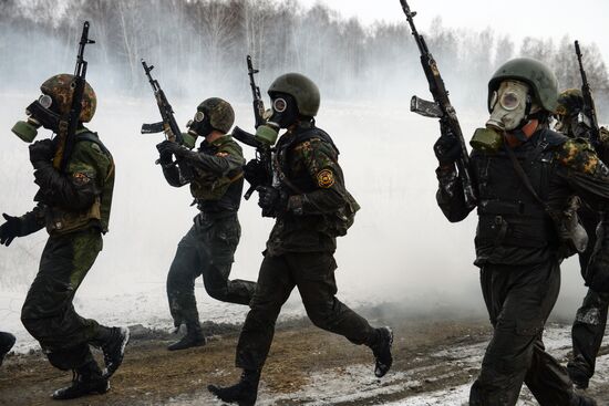 Russian Interior Troops take national tests for the right to wear maroon beret