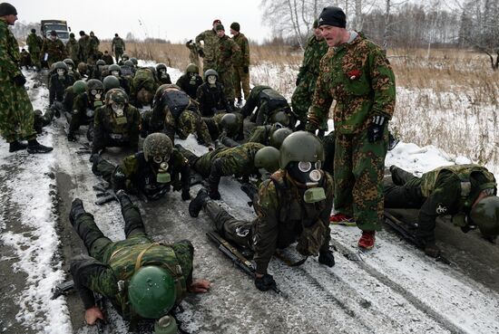 Russian Interior Troops take national tests for the right to wear maroon beret
