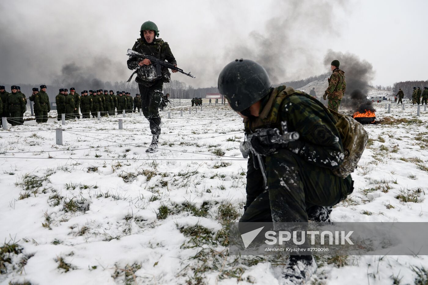 Russian Interior Troops take national tests for the right to wear maroon beret