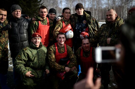 National testsRussian INterior Troops for the right to wear maroon beret