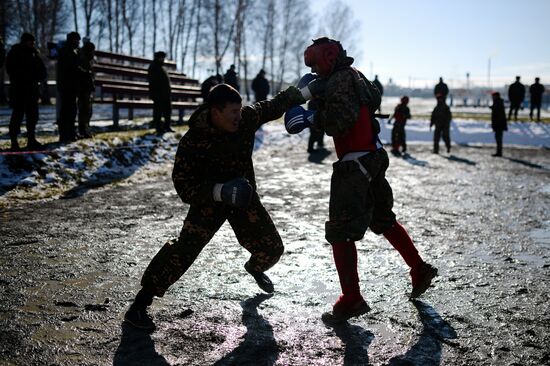 National testsRussian INterior Troops for the right to wear maroon beret