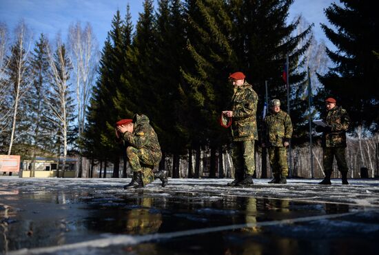 National testsRussian INterior Troops for the right to wear maroon beret