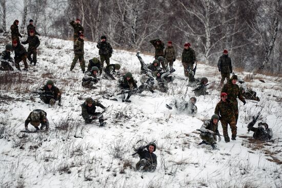 National testsRussian INterior Troops for the right to wear maroon beret