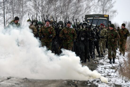 National testsRussian INterior Troops for the right to wear maroon beret