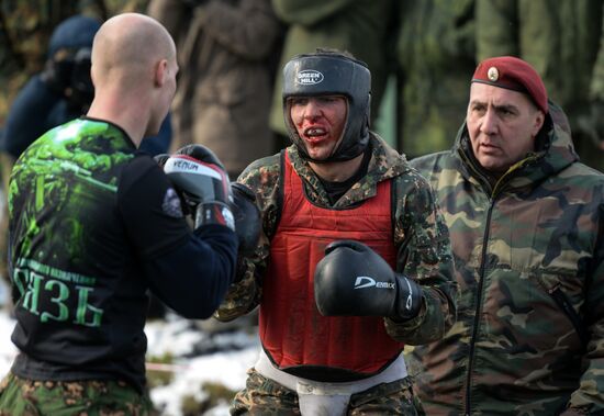 National testsRussian INterior Troops for the right to wear maroon beret