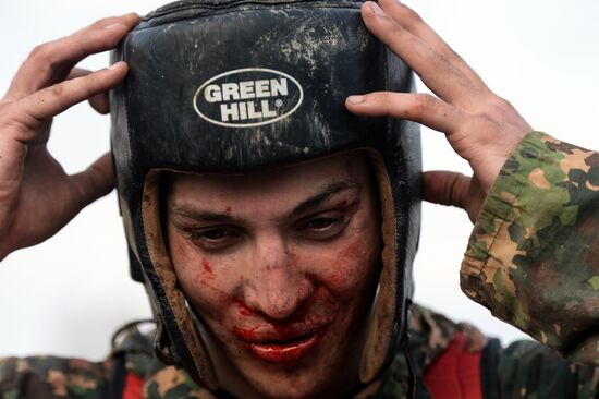 National testsRussian INterior Troops for the right to wear maroon beret