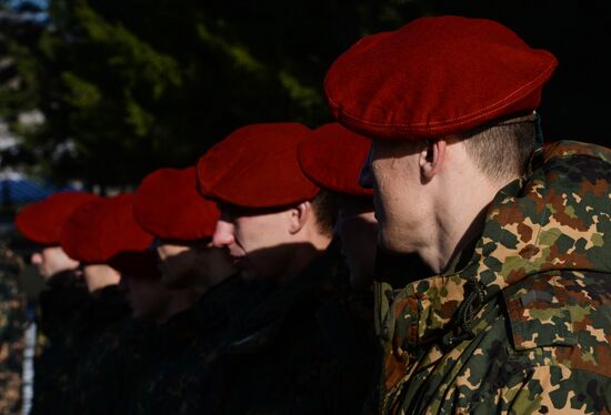 National testsRussian INterior Troops for the right to wear maroon beret
