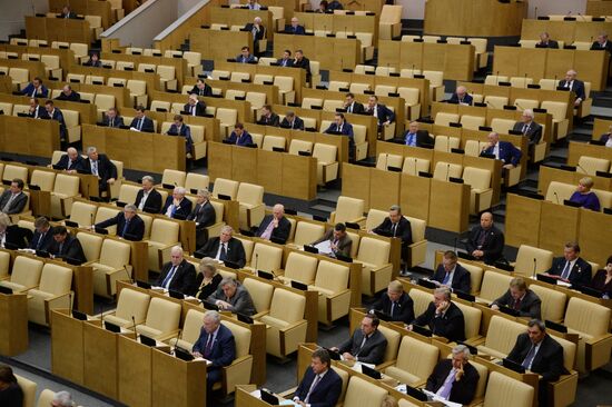 State Duma plenary meeting