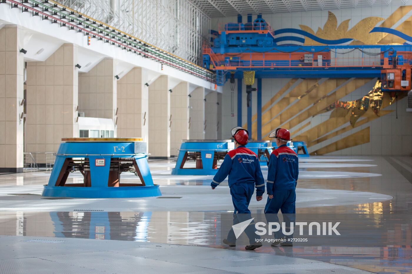 The Bureya hydropower station in the Amur Region