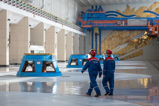 The Bureya hydropower station in the Amur Region