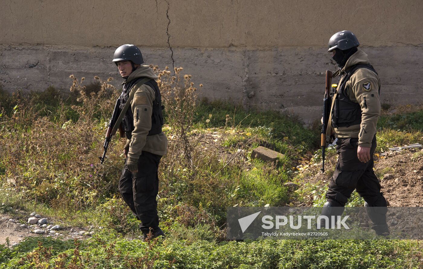 Special operation by Kirghiz law enforcement authorities in Bishkek