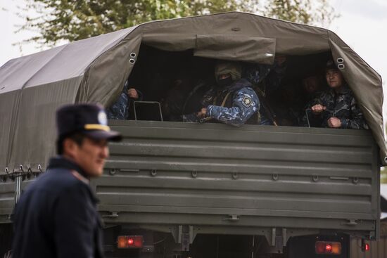 Special operation by Kirghiz law enforcement authorities in Bishkek
