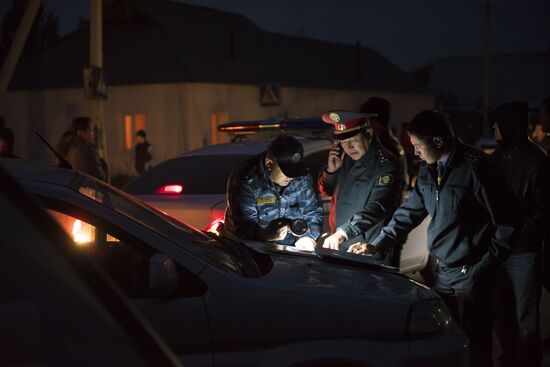 Special operation by Kirghiz law enforcement authorities in Bishkek