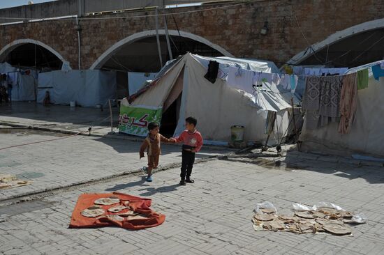 Refugee camp in Latakia