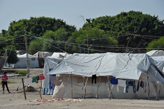 Refugee camp in Latakia