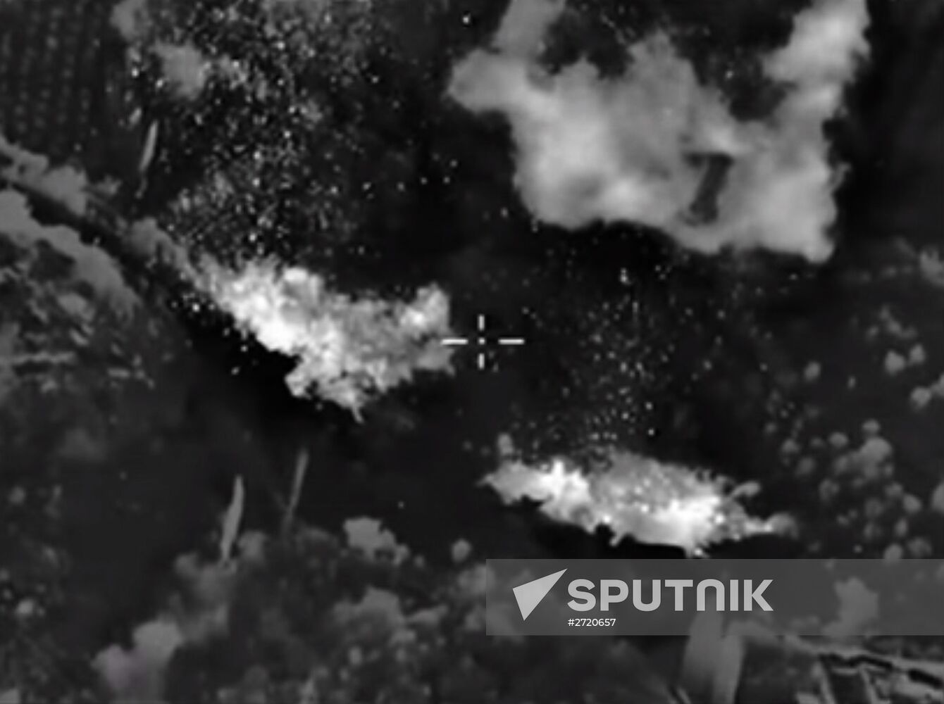 Russian air force strikes in Syria