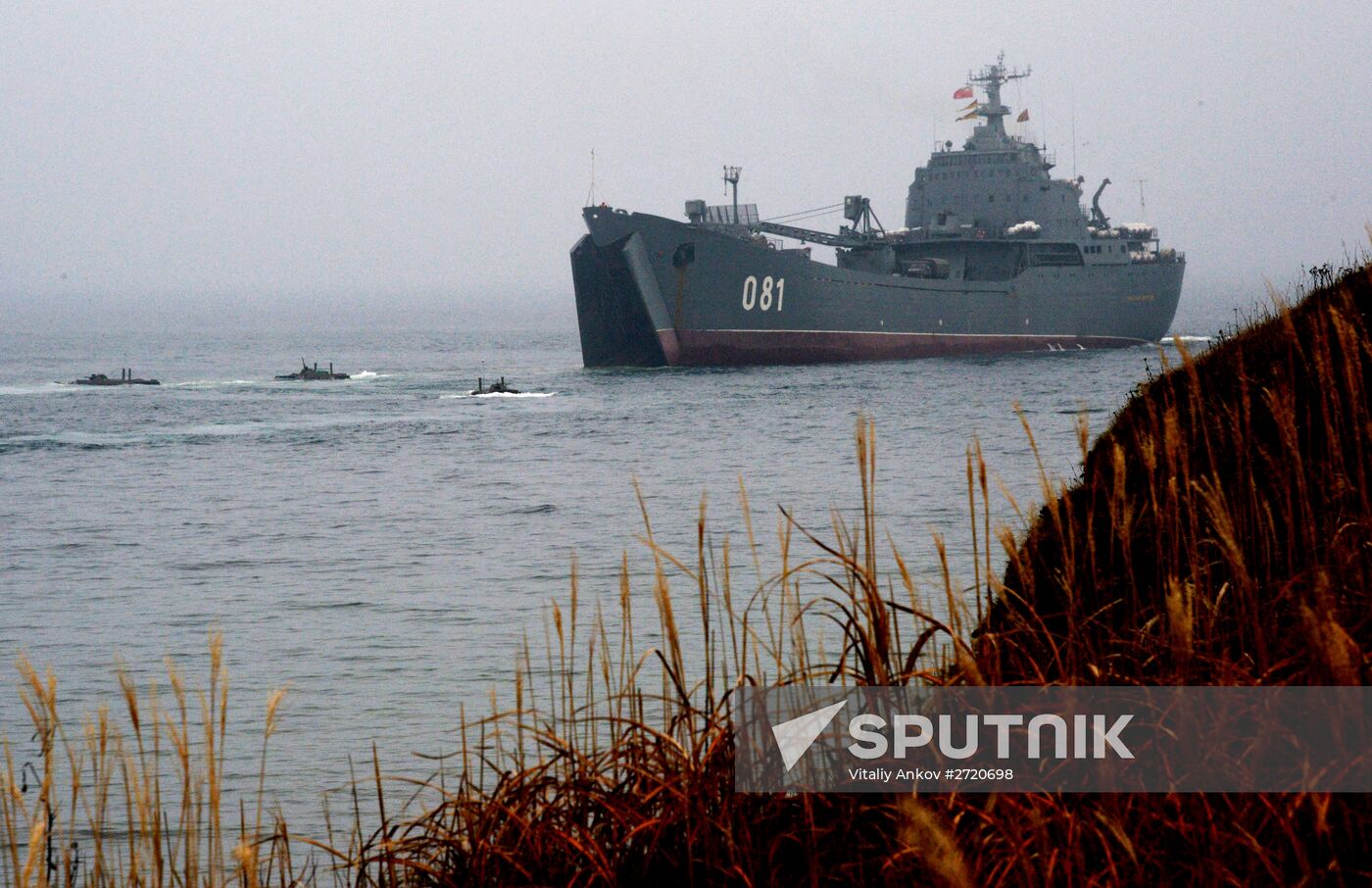 Pacific Fleet Marines Brigade holds exercise