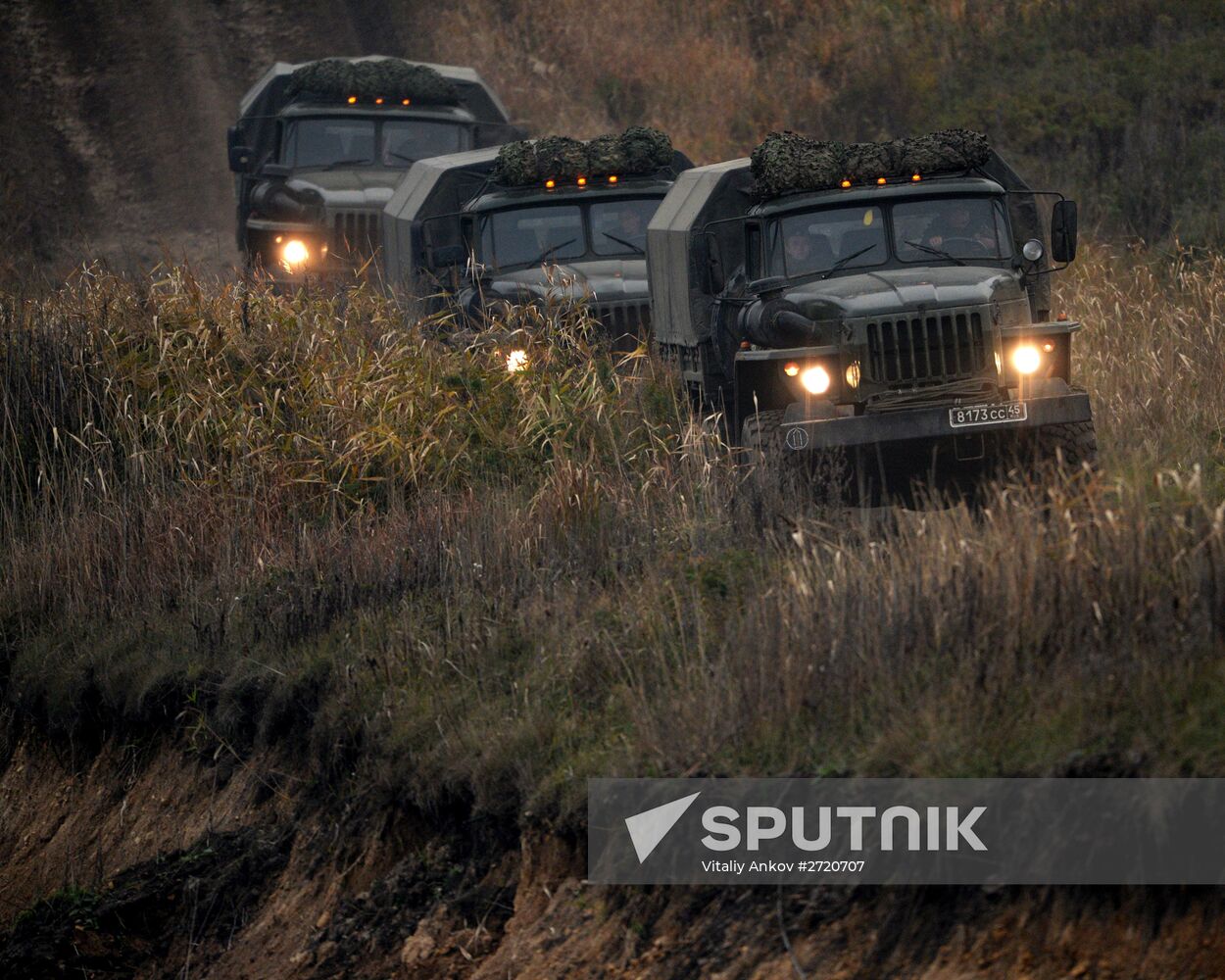 Pacific Fleet Marines Brigade holds exercise