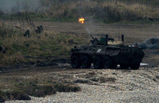 Pacific Fleet Marines Brigade holds exercise