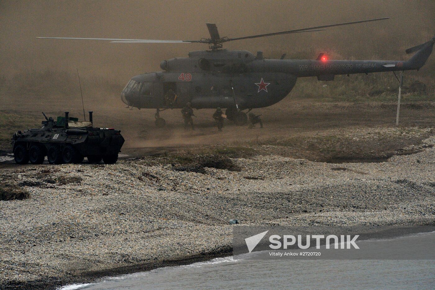 Pacific Fleet Marines Brigade holds exercise