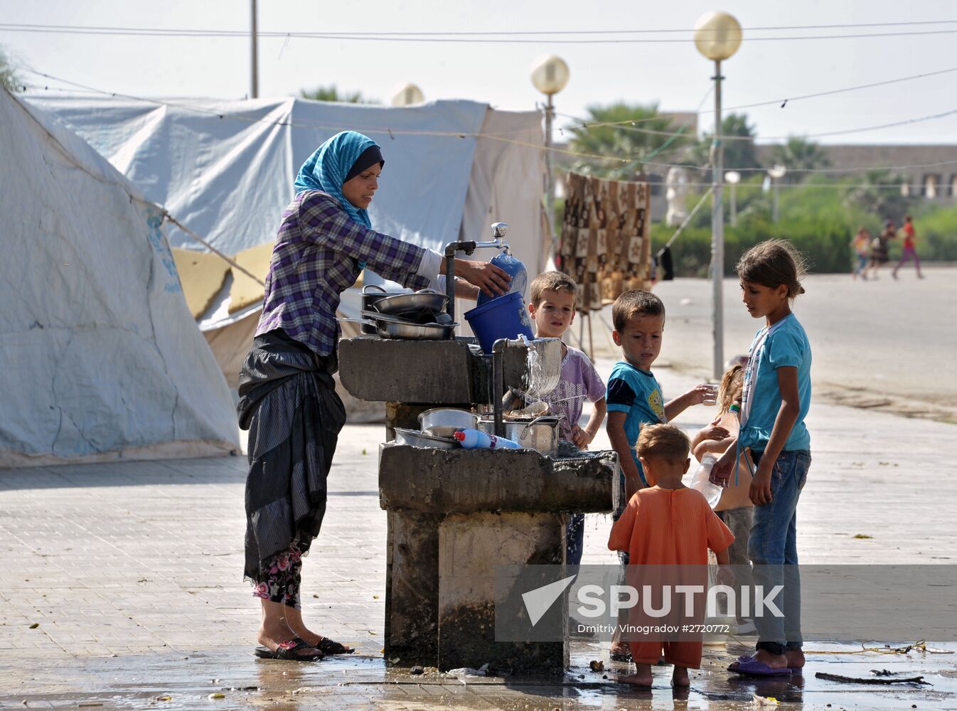 Refugee camp in Latakia