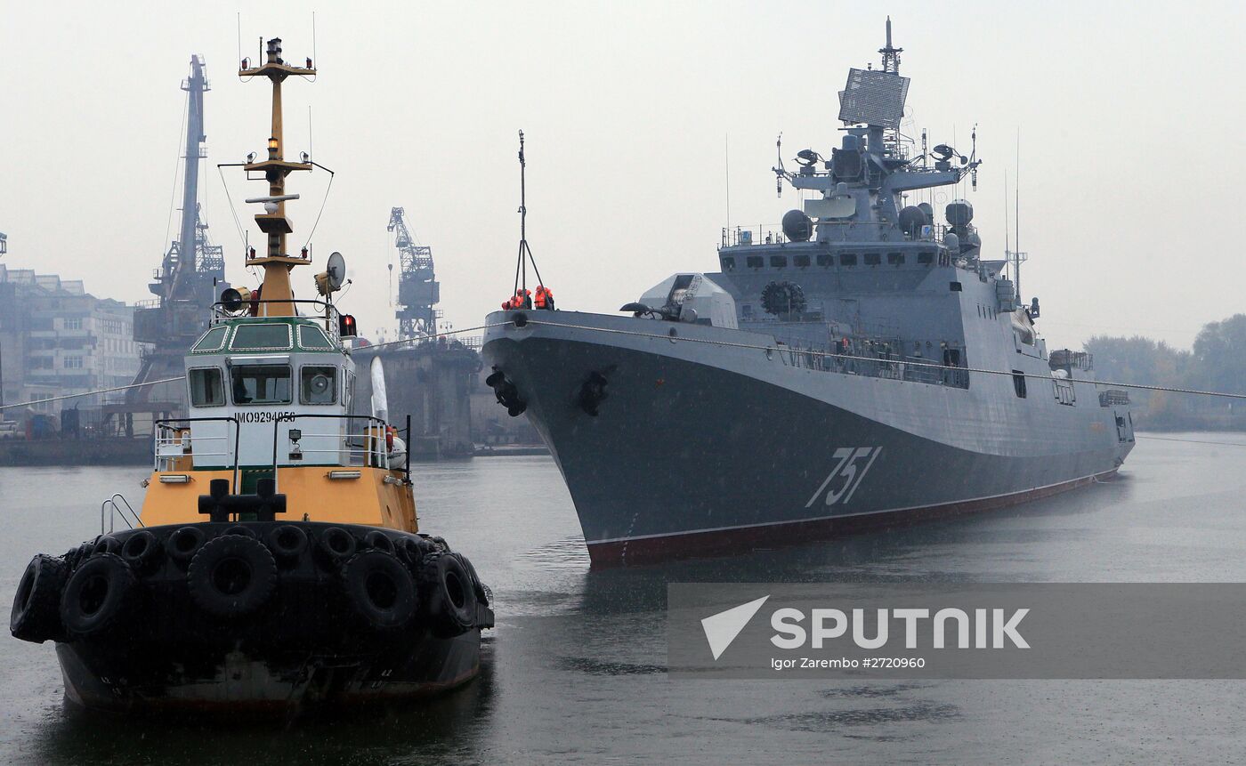 Admiral Essen frigate puts to sea for mechanical run tests