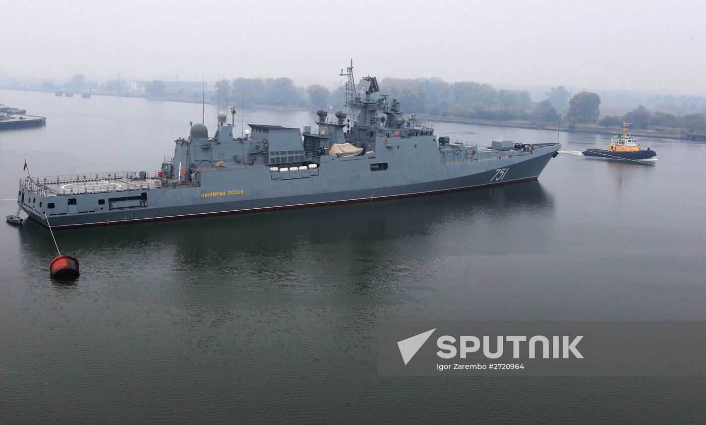 Admiral Essen frigate puts to sea for mechanical run tests